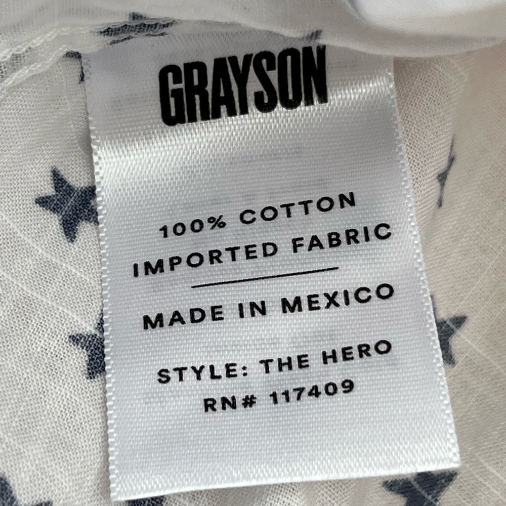 Grayson Star pattern button down - Picture 3 of 4